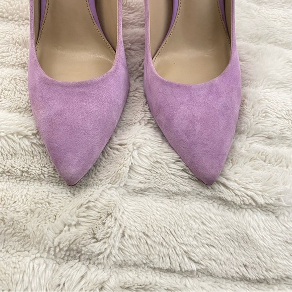 Sam Edelman Hazel Suede Pointed-Toe Pumps Heels Lavender Purple Size 9 - Picture 3 of 15